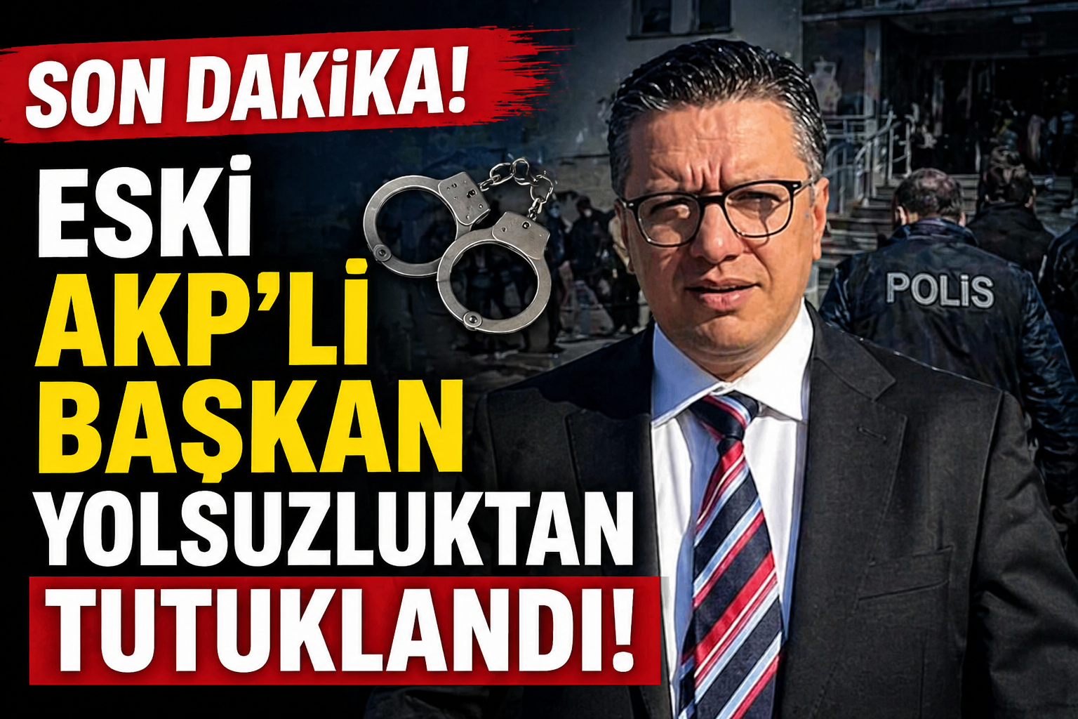 ESKİ AKP’Lİ BAŞKAN YOLSUZLUKTAN TUTUKLANDI