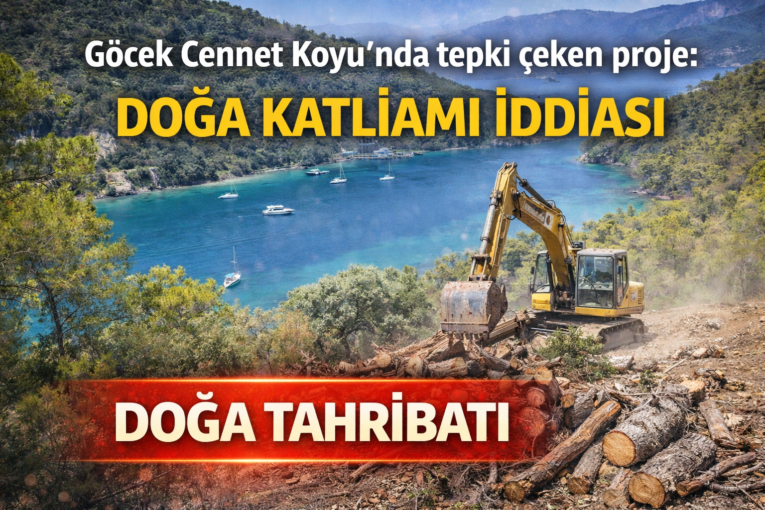 Göcek’te “Cennet Koyu” tartışması: Kafe projesi doğa tahribatı iddiasını gündeme getirdi