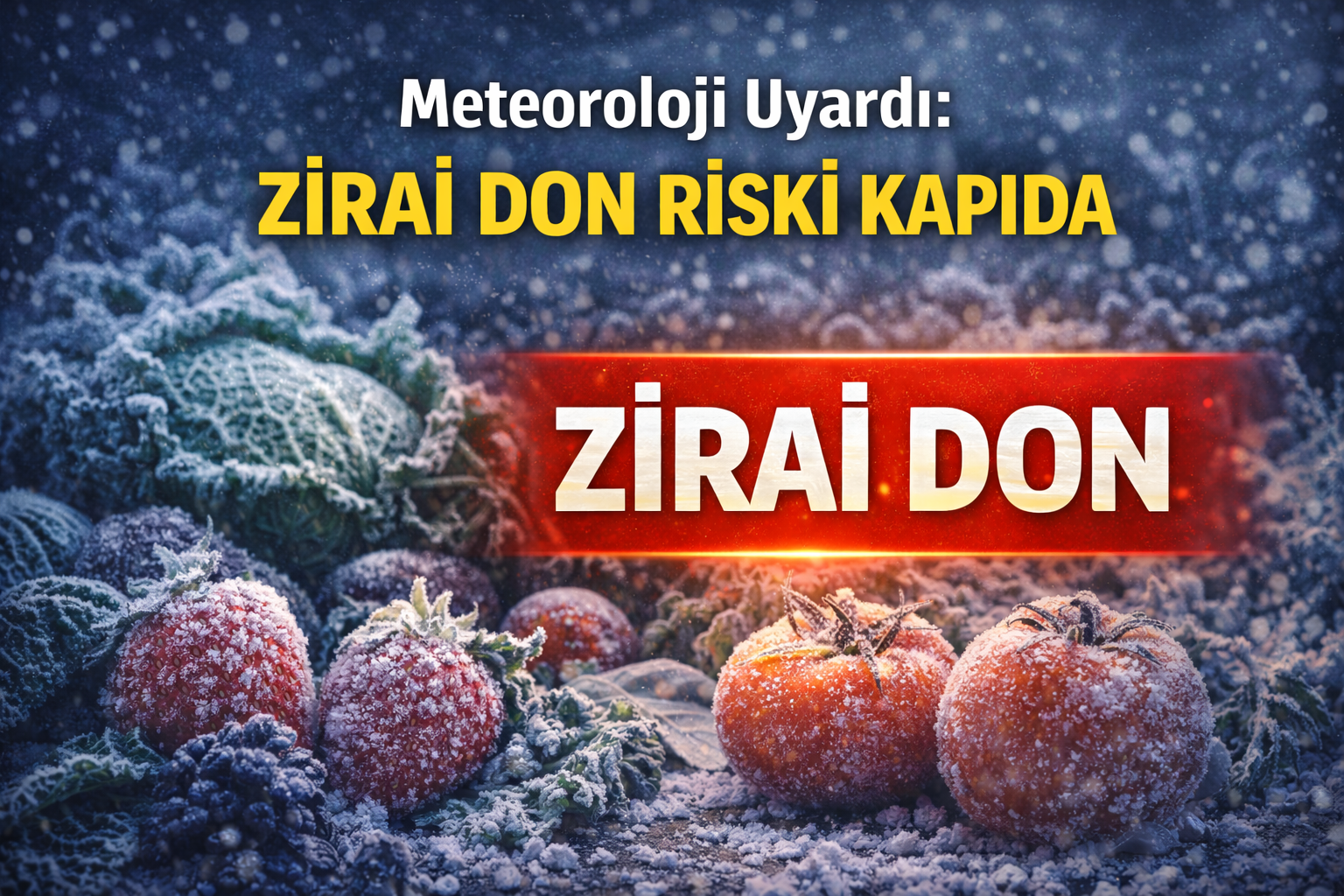 Meteoroloji uyardı: Zirai don riski kapıda