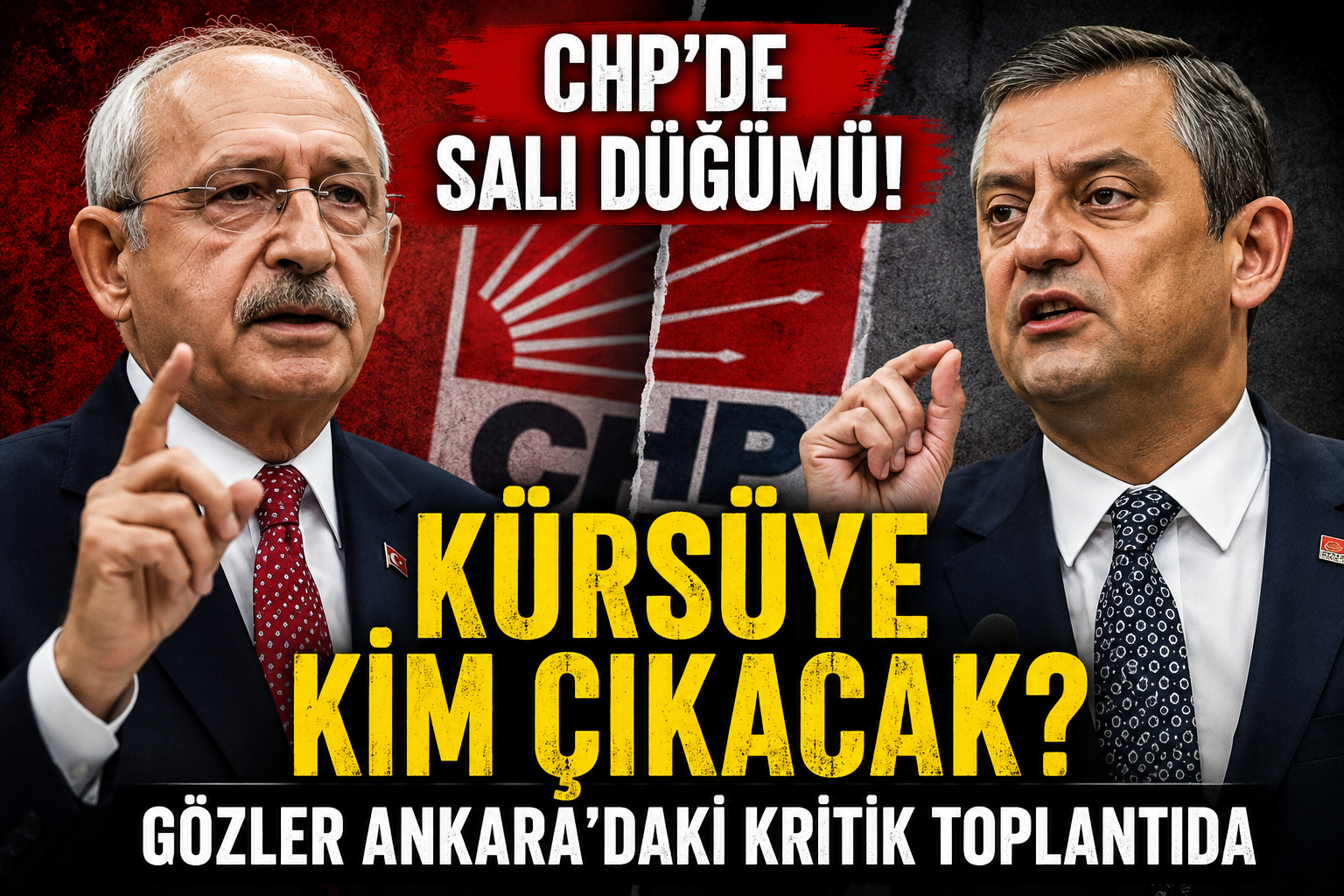 CHP'DE SALI DÜĞÜMÜ! KÜRSÜYE KİM ÇIKACAK? GÖZLER ANKARA'DAKİ KRİTİK TOPLANTIDA
